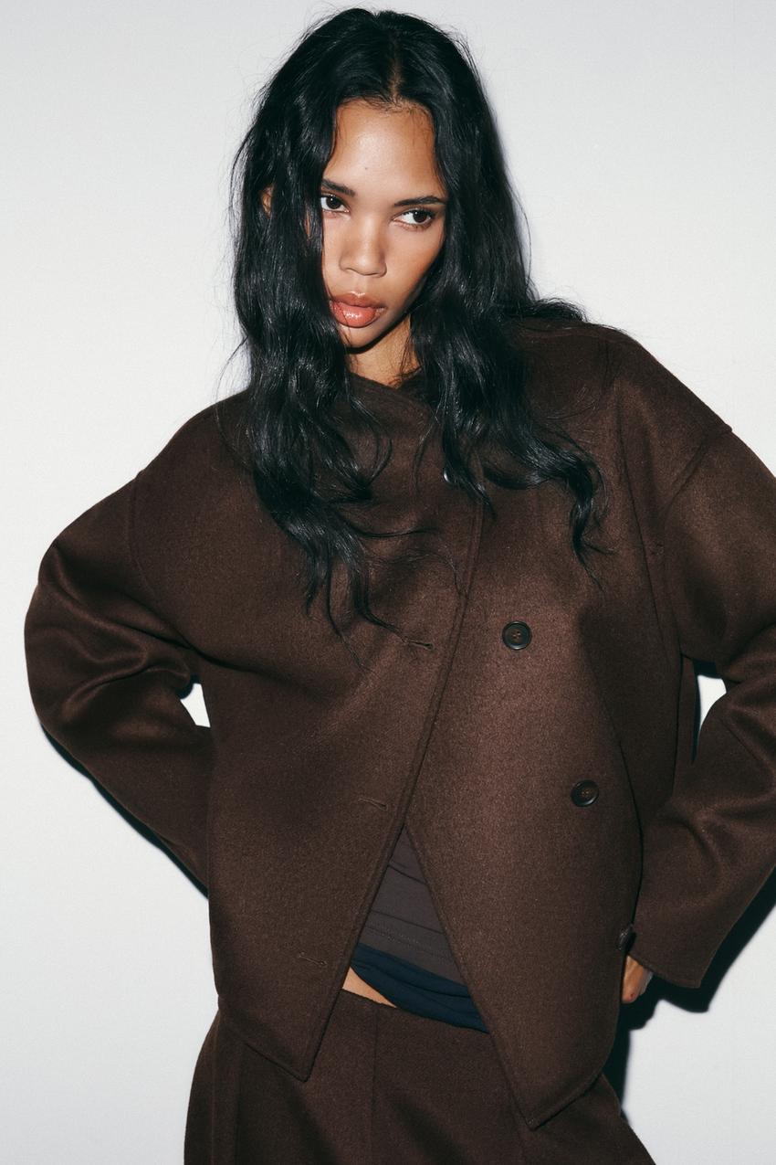 Blouson doux croisé