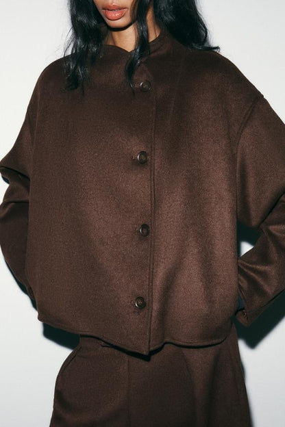 Blouson doux croisé