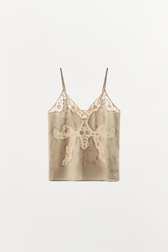 Top lingerie brodé ZW Collection