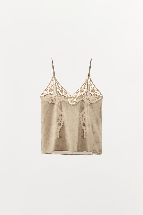 Top lingerie brodé ZW Collection