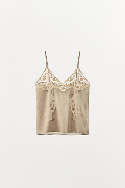 Top lingerie brodé ZW Collection