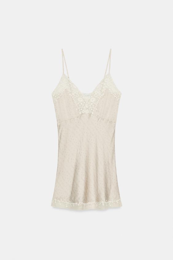 Robe courte brodée ZW Collection