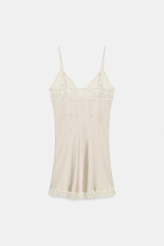 Robe courte brodée ZW Collection
