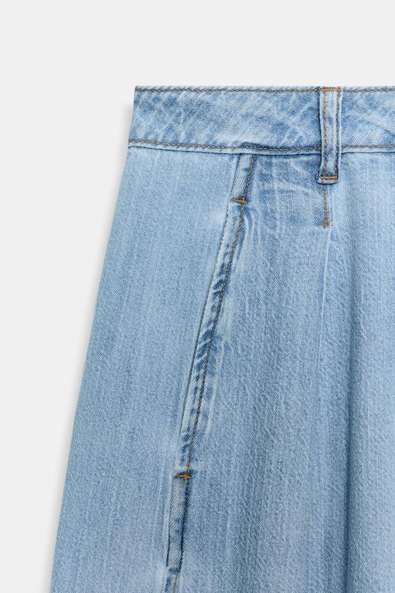 Jean Z1975 à jambe large, taille haute et pinces