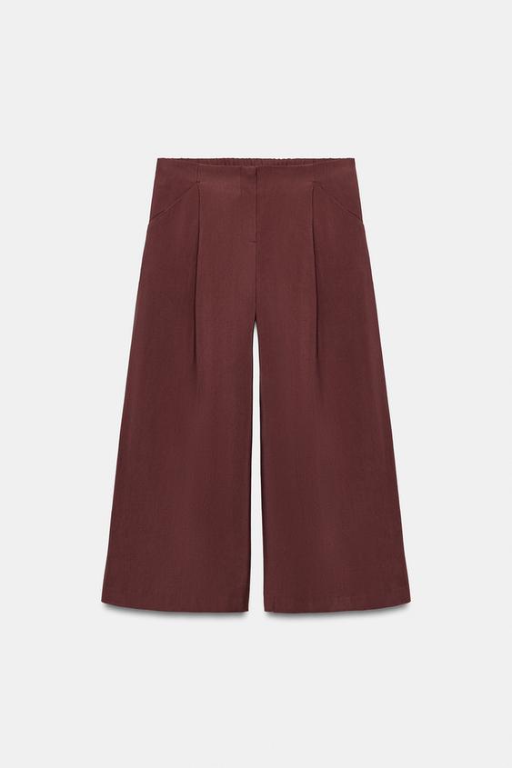 Pantalon-culotte à pinces