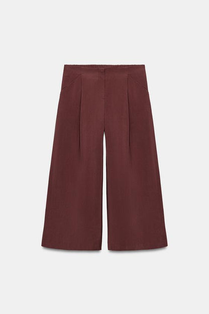 Pantalon-culotte à pinces