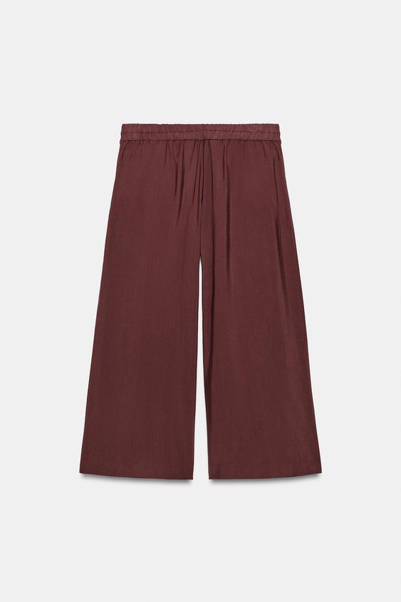 Pantalon-culotte à pinces