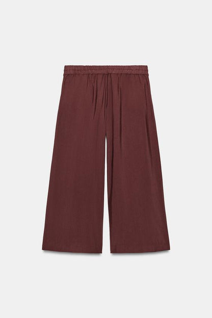 Pantalon-culotte à pinces