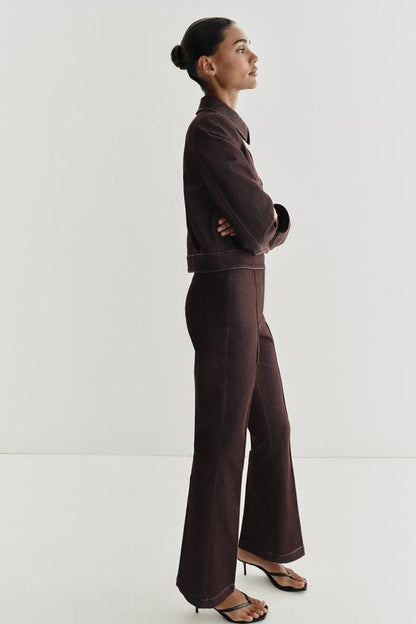 Pantalon coupe évasée