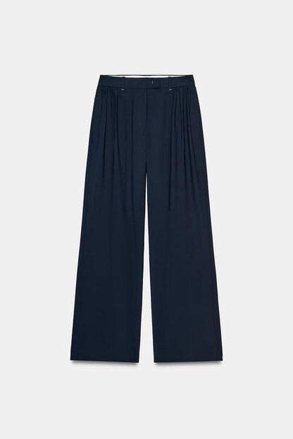 Pantalon à plis à jambe large ZW Collection