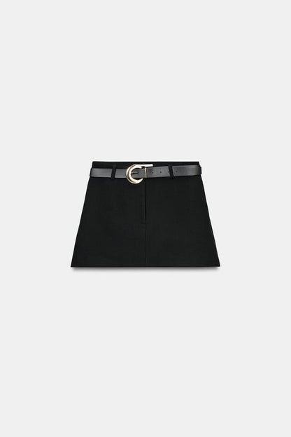 Jupe-culotte avec ceinture