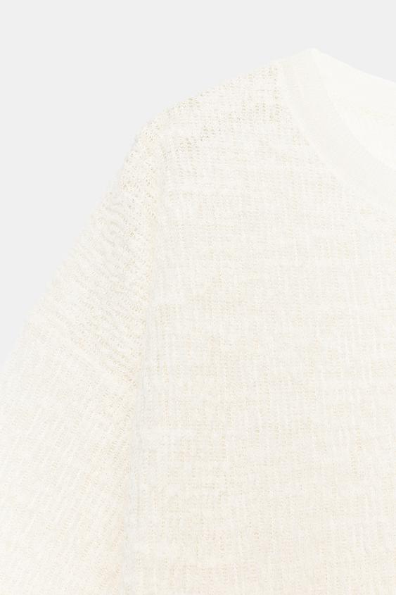 Pull oversize en maille structurée