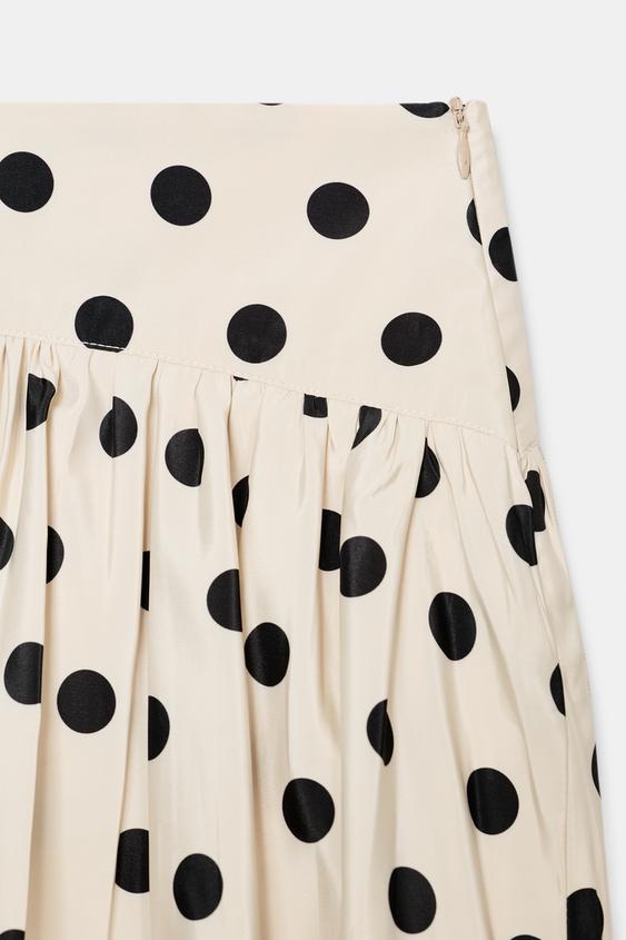 Jupe-culotte ballon à pois