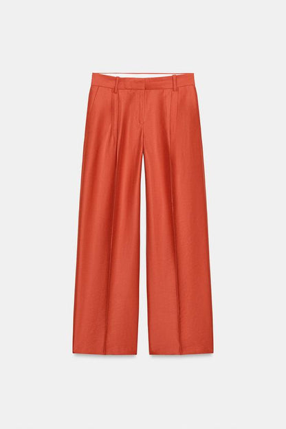 Pantalon droit à pinces