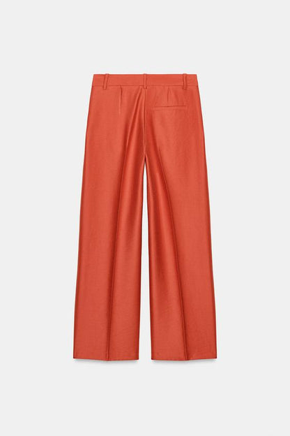 Pantalon droit à pinces