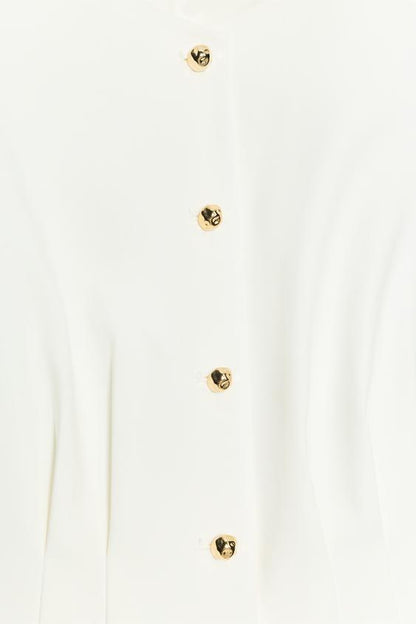 Gilet peplum à pinces