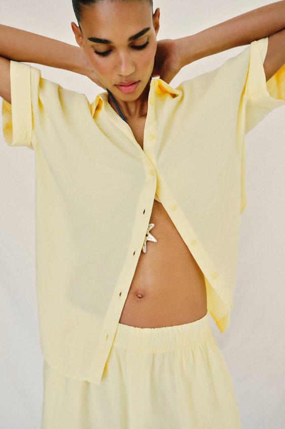 Short fluide à taille élastique