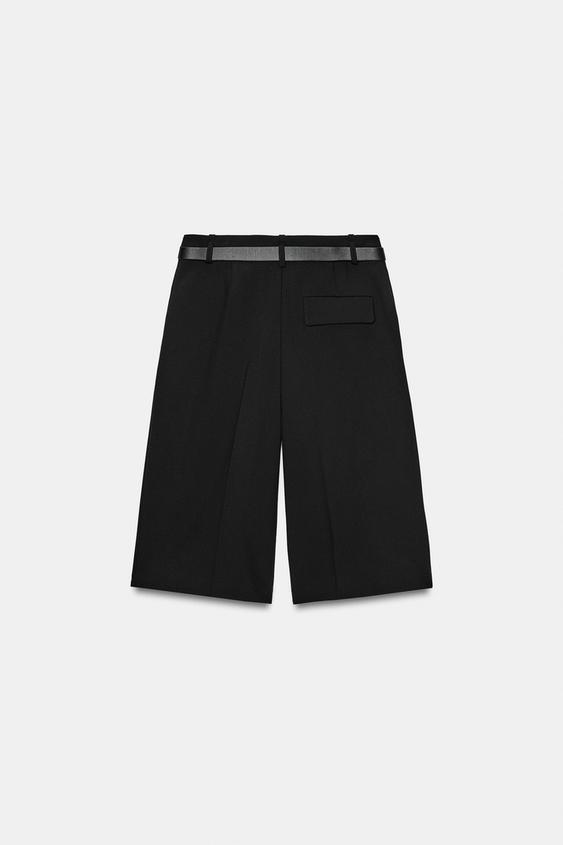 Bermuda long avec ceinture