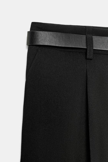 Bermuda long avec ceinture