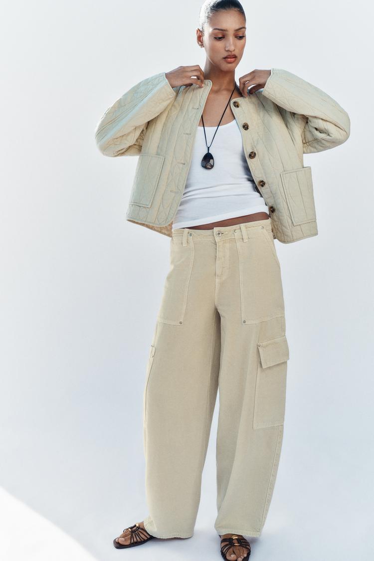 Veste matelassée texturée en lin