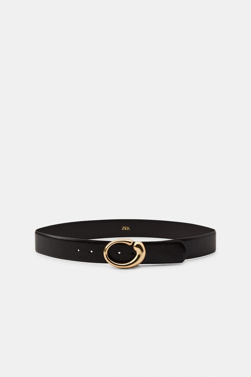 Ceinture 100 % cuir à boucle ovale