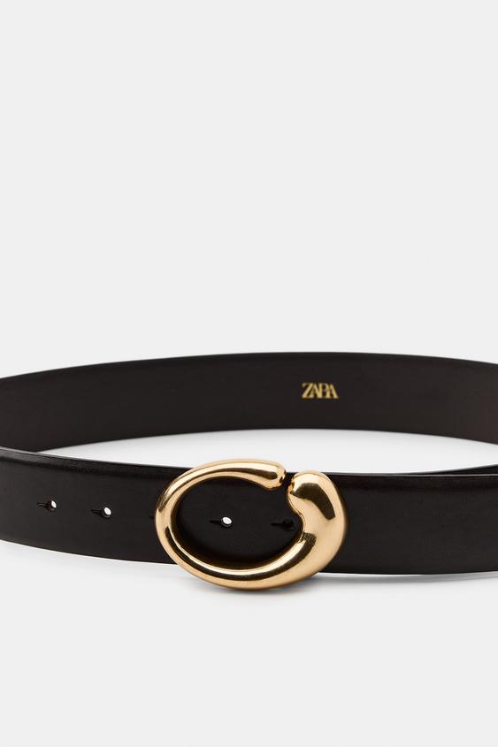 Ceinture 100 % cuir à boucle ovale