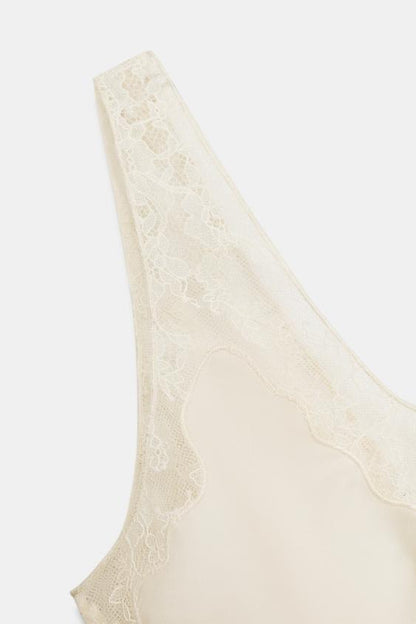 Top satiné en dentelle ZW Collection