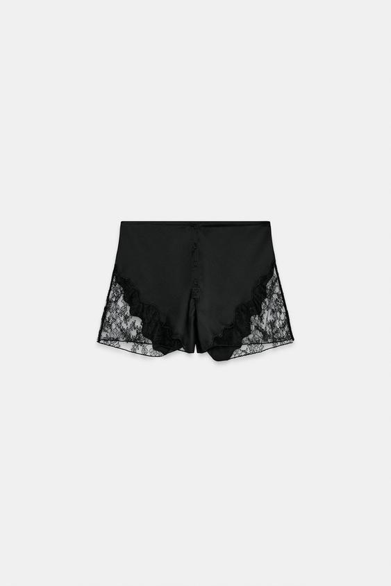 Short satiné en dentelle ZW Collection