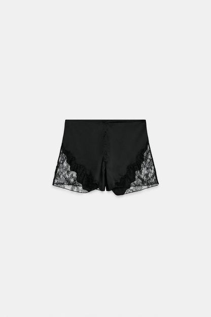 Short satiné en dentelle ZW Collection