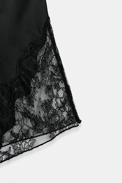 Short satiné en dentelle ZW Collection