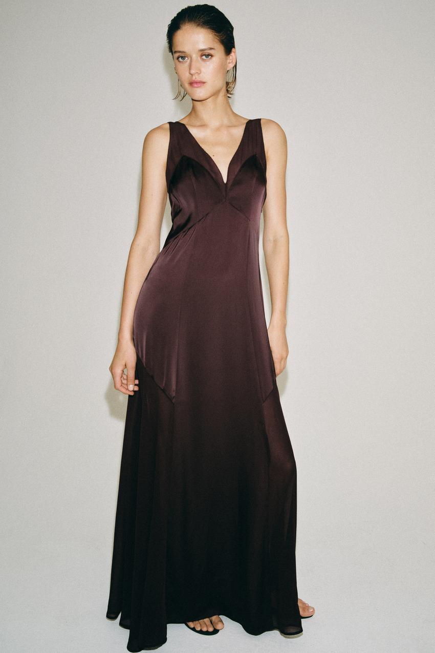 Robe longue satinée ZW Collection