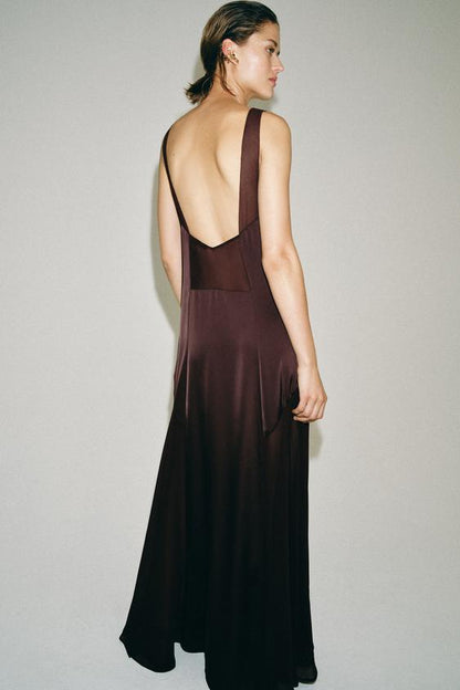 Robe longue satinée ZW Collection