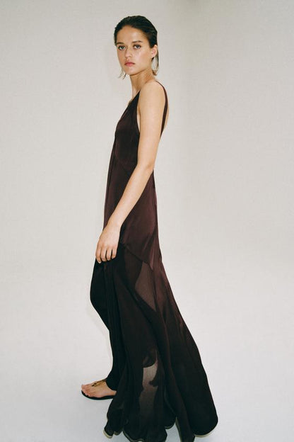 Robe longue satinée ZW Collection