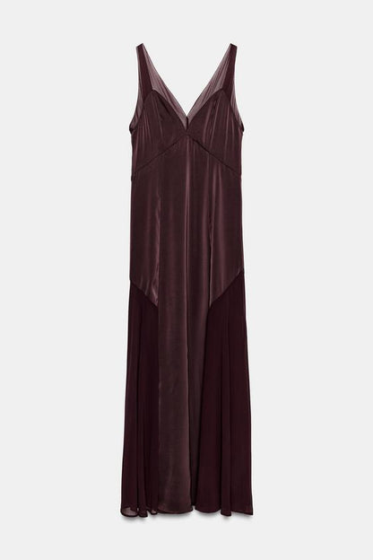 Robe longue satinée ZW Collection