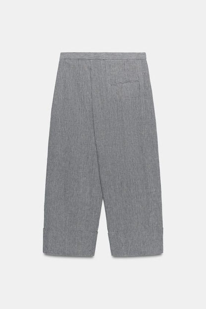 Pantalon paréo pied-en-poule ZW Collection