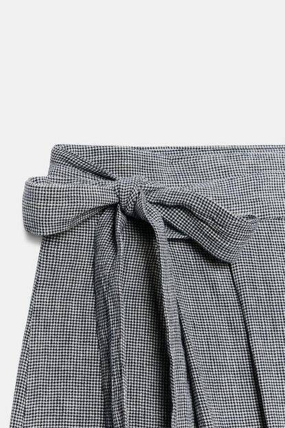 Pantalon paréo pied-en-poule ZW Collection