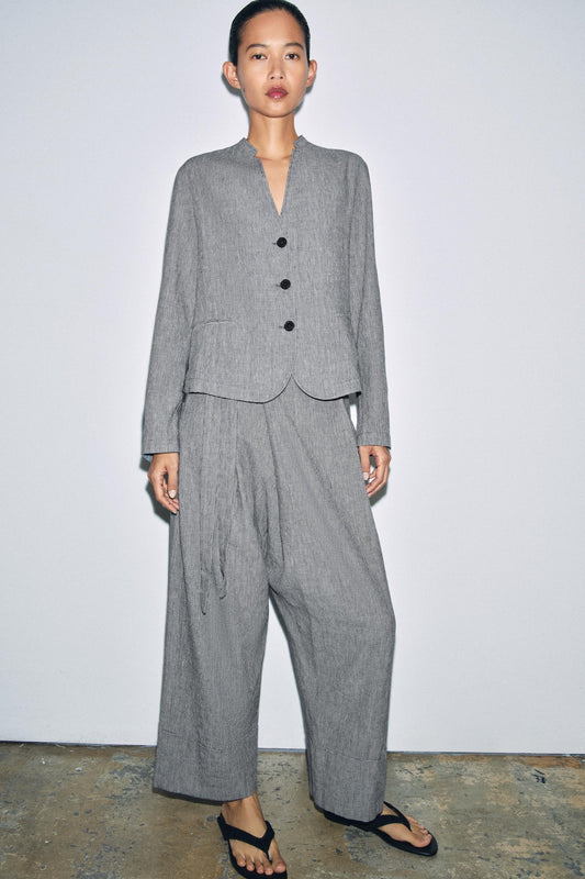 Pantalon paréo pied-en-poule ZW Collection