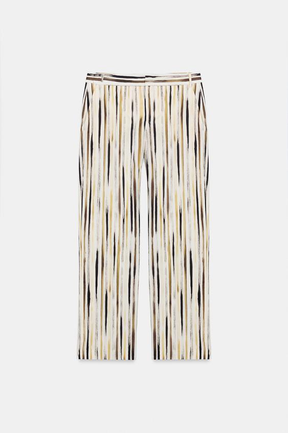Pantalon en popeline à rayures ZW Collection