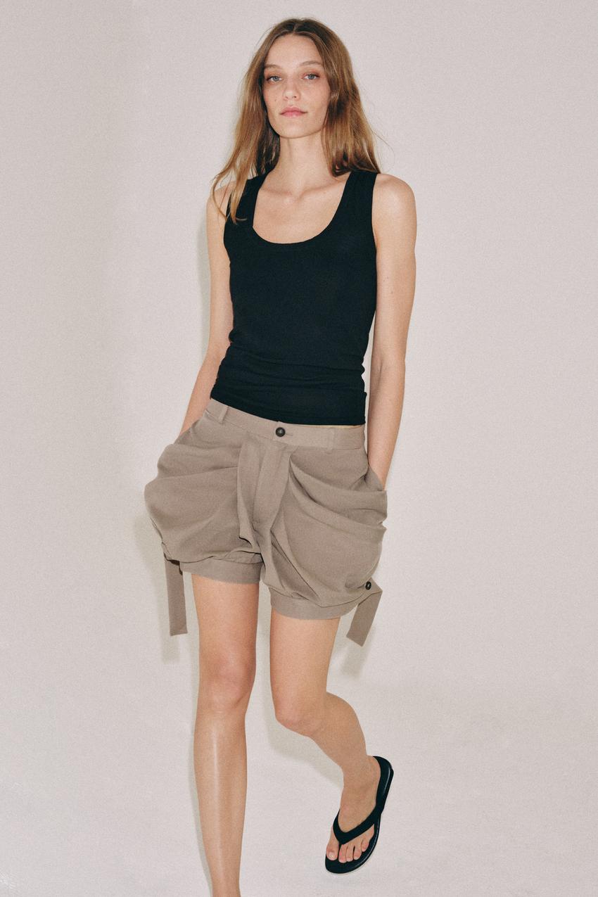 Short fluide à plis ZW Collection