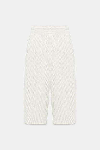 Pantalon coupe barrel à rayures ZW Collection