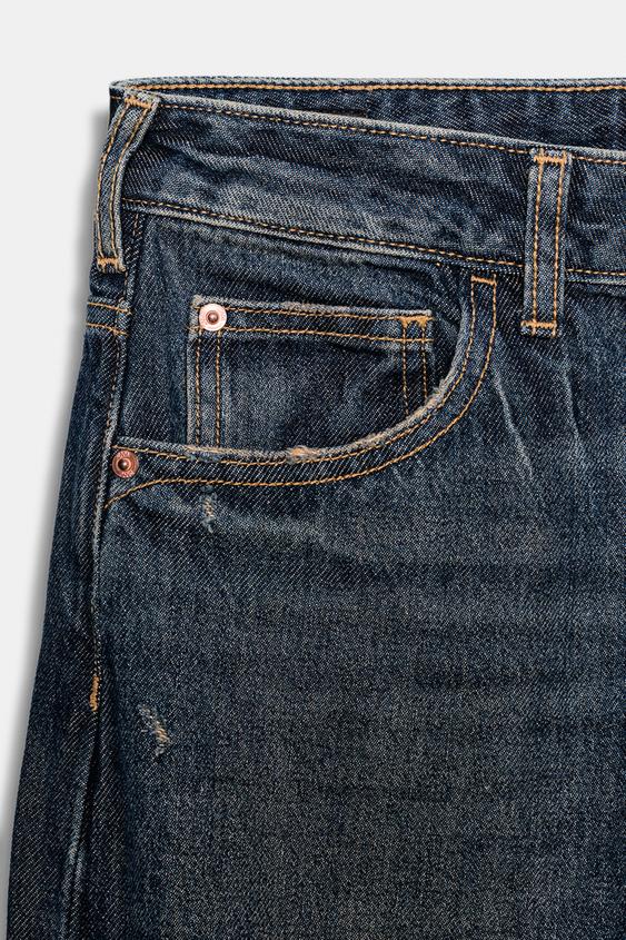 Jean Z1975 coupe décontractée avec revers au bas
