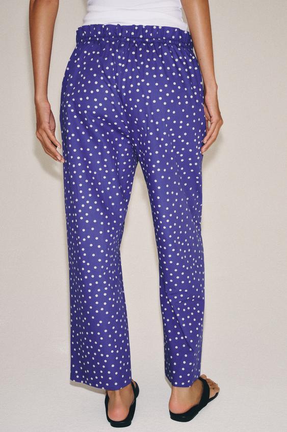 Pantalon imprimé à pois ZW Collection