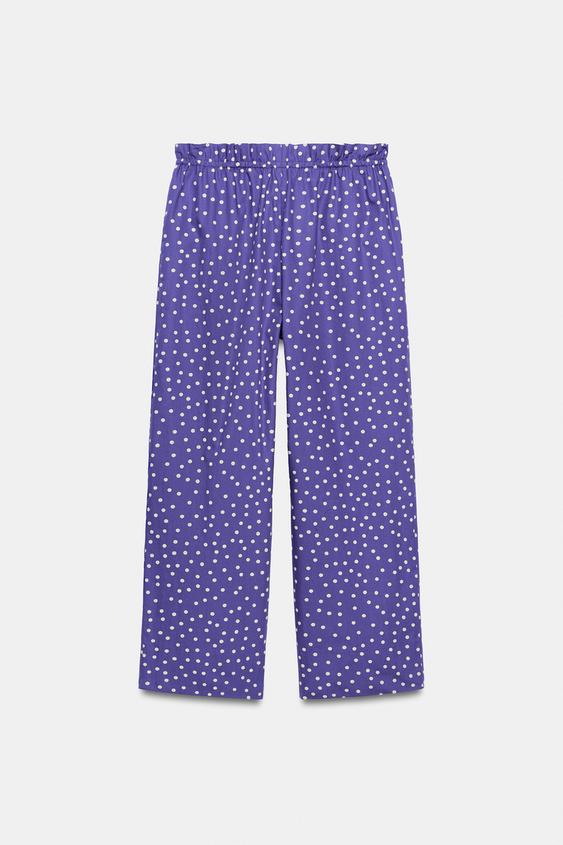 Pantalon imprimé à pois ZW Collection