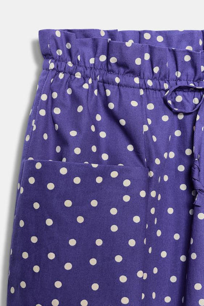 Pantalon imprimé à pois ZW Collection