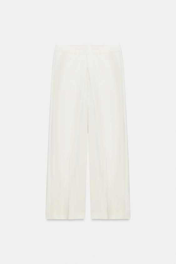 Pantalon à plis sur le devant ZW Collection