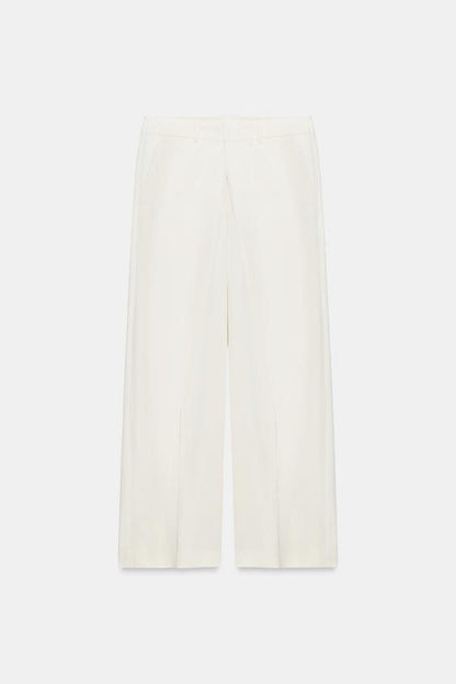 Pantalon à plis sur le devant ZW Collection