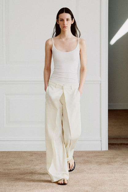Pantalon à plis sur le devant ZW Collection
