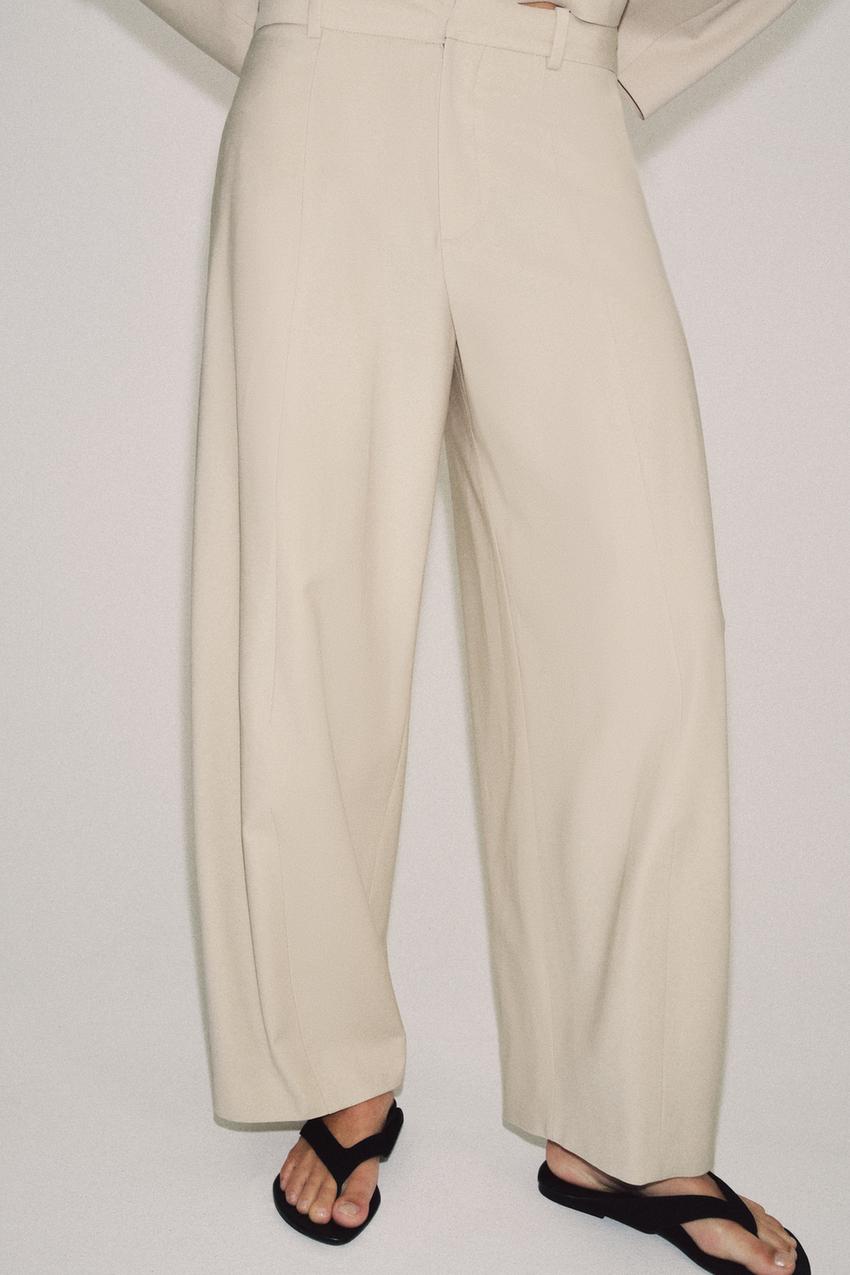 Pantalon coupe ballon en mélange de laine ZW Collection