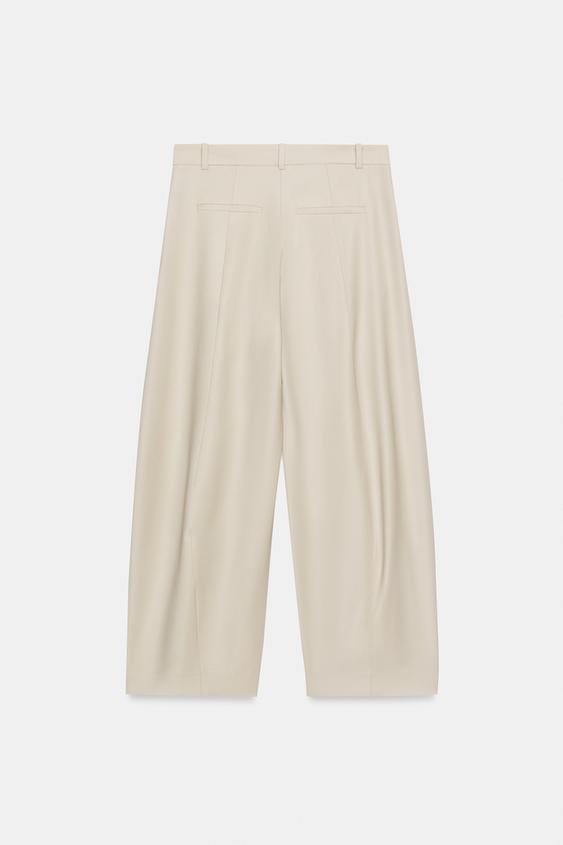 Pantalon coupe ballon en mélange de laine ZW Collection