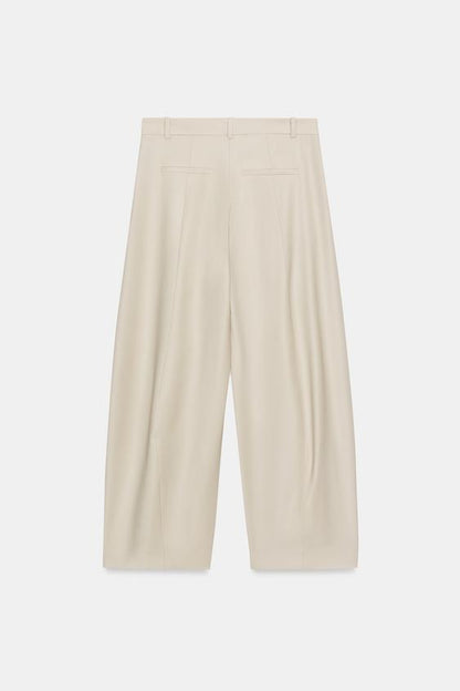 Pantalon coupe ballon en mélange de laine ZW Collection